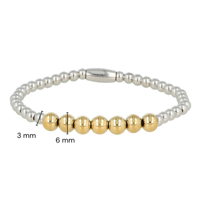 Bicolor armband van stainless steel - My Bendel