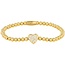 My Bendel Gouden Armband met zirkonia hartje - My Bendel
