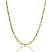 Luxe Gouden Box ketting 470mm - Elegant Sieraad