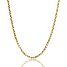 Luxe Gouden Box ketting 470mm - Elegant Sieraad