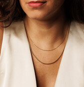 Luxe Gouden Box ketting 470mm - Elegant Sieraad
