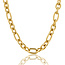 My Bendel Gouden Damesketting met Ronde en Ovale Schakels - Stainless Steel