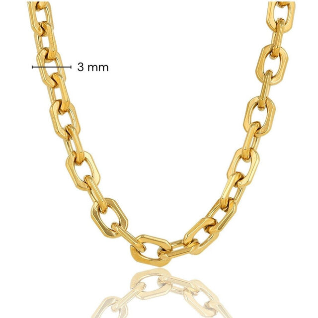 Schakelketting goud, stijlvol en tijdloos