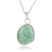Zilveren Ketting met Amazonite Hanger - Unieke Edelsteen