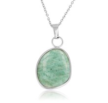 Zilveren Ketting met Amazonite Hanger - Unieke Edelsteen