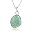 My Bendel Zilveren Ketting met Amazonite Hanger - Unieke Edelsteen