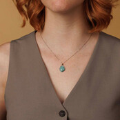 Zilveren Ketting met Amazonite Hanger - Unieke Edelsteen