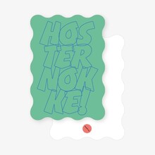 SAARTJE Ansichtkaart Hosternokke! – Zeeuwse Uitdrukking