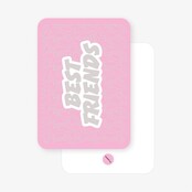 SAARTJE Ansichtkaart Best Friends – Roze