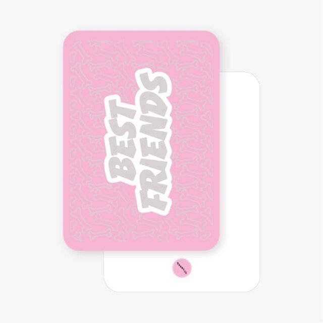 SAARTJE Ansichtkaart Best Friends – Roze