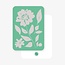 Goodies Label SAARTJE Ansichtkaart Bloemen Mintgroen