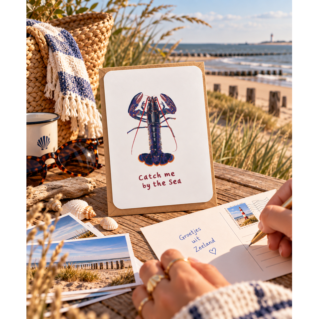 SAARTJE x Goodies Ansichtkaart Kreeft Catch Me by the Sea