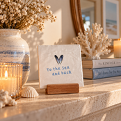 Goodies Label Tegeltje To the Sea and Back Mossel – 10 x 10 cm
