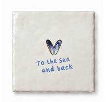 Goodies Label Tegeltje To the Sea and Back Mossel – 10 x 10 cm