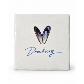 Goodies Label Tegeltje Domburg Mossel – 10 x 10 cm