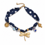 Goodies Label Goodies Label Scarf Ketting Blauw met Libelle – 41 + 5 cm