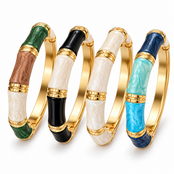 Goodies Label Emaille Armband Goudkleurig – Diverse Kleuren