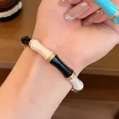 Goodies Label Emaille Armband Goudkleurig – Diverse Kleuren