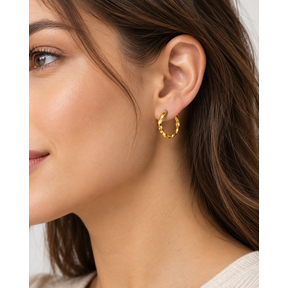 Goodies Label Simple Style Geometrics Hoops Goud – 17 mm