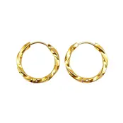Goodies Label Simple Style Geometrics Hoops Goud – 17 mm