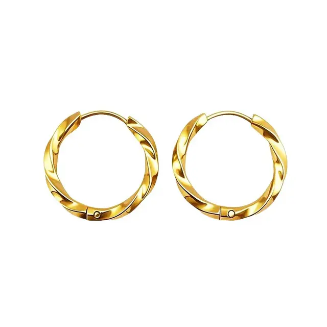 Goodies Label Simple Style Geometrics Hoops Goud – 17 mm