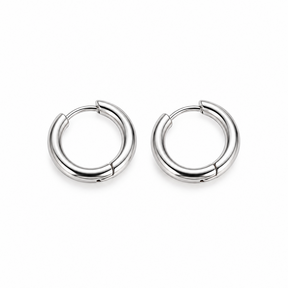 Goodies Label Basic Hoops Zilverkleurig Stainless Steel – 8 mm