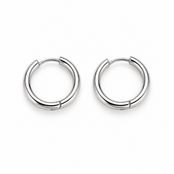 Goodies Label Basic Hoops Zilverkleurig Stainless Steel – 10 mm