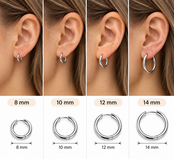 Goodies Label Basic Hoops Zilverkleurig Stainless Steel – 10 mm