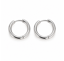 Goodies Label Basic Hoops14 mm Zilverkleurig Stainless Steel