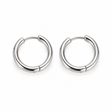 Goodies Label Basic Hoops14 mm Zilverkleurig Stainless Steel