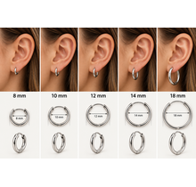Goodies Label Basic Hoops 18 mm Zilverkleurig Stainless Steel