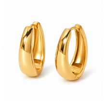 Goodies Label Bold Curve Hoops Goudkleurig – 23 mm