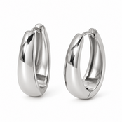 Goodies Label Bold Curve Hoops Zilverkleurig – 23 mm