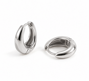Goodies Label Mini Bold Curve Hoops Zilverkleurig – 13,5 mm