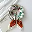 Goodies Goodies Label Satin Silk Sjaaltje Groen Leopard – 70 x 70 cm