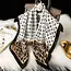 Goodies Label Goodies Label Satin Silk Sjaaltje Monogram Leopard – 70 x 70 cm