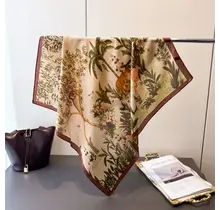 Goodies Label Satin Silk Sjaaltje Tropical Jungle – 70 x 70 cm