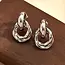 Goodies Label Goodies Label Twist Link Oorbellen Zilverkleurig – 28,6 mm