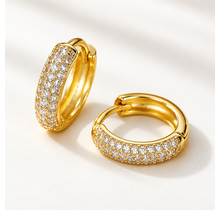 Goodies Label Sparkle Hoops Goudkleurig 316L Stainless Steel – 12 mm