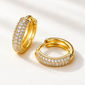 Goodies Label Sparkle Hoops Goudkleurig 316L Stainless Steel – 12 mm