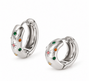 Goodies Label Cosmic Spark Hoops Zilverkleurig – 20 mm