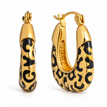 Goodies Label Leopard Chunky Hoops Goudkleurig – 26,5 mm