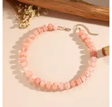 Goodies Label Bubble Bead Ketting Lichtroze – 30 g