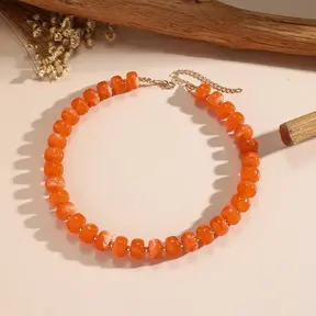 Goodies Label Bubble Bead Ketting Oranje – 30 g