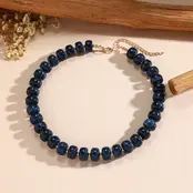Goodies Label Bubble Bead Ketting Donkerblauw – 30 g