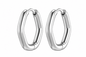 Goodies Label Oval Hoops Zilverkleurig Stainless Steel – 19,5 mm
