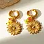 Goodies Label Goodies Label Daisy Charm Hoops Goud Geel – 18K PVD