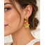 Goodies Label Goodies Label Flower Charm Hoops Goud Roze – 18K PVD