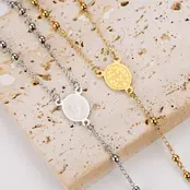 Goodies Label Rosary Cross Ketting Stainless Steel – Goud of Zilver