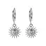 Goodies Label Goodies Label Sun Face Hoops Zilverkleurig – Zon Hanger